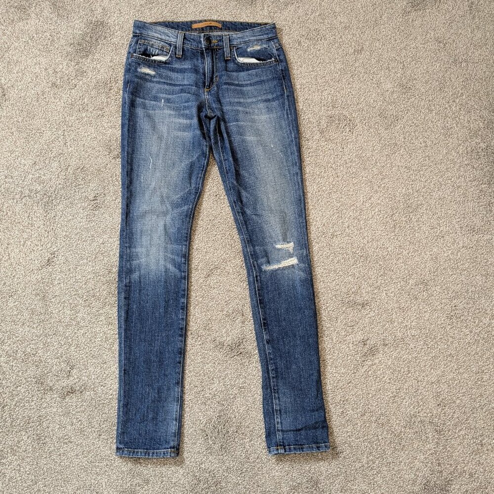 JOE'S JEANS Vintage Reserve 1971 The Skinny, Blue Distressed Denim Jeans Size 24